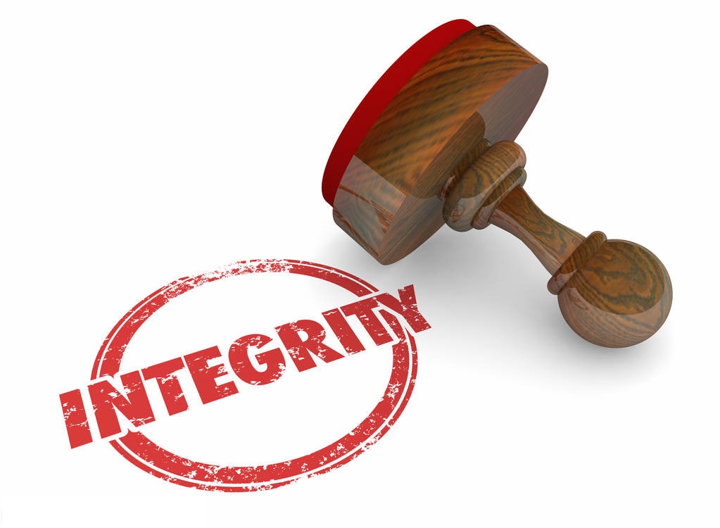 Integrity Trust Honesty Reputation Word Stamp 3d Illustration