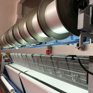 Alta extremo de la viga de aluminio de forja para la máquina de tricotar por urdimbre